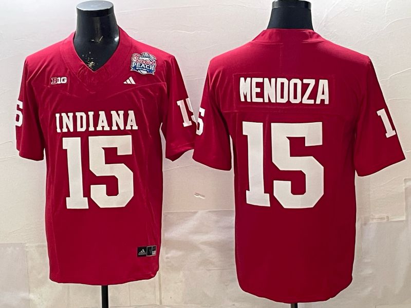 Men Ohio State Buckeyes #15 Mendoza Red 2026 NCAA Jersey 06->ncaa teams->NCAA Jersey